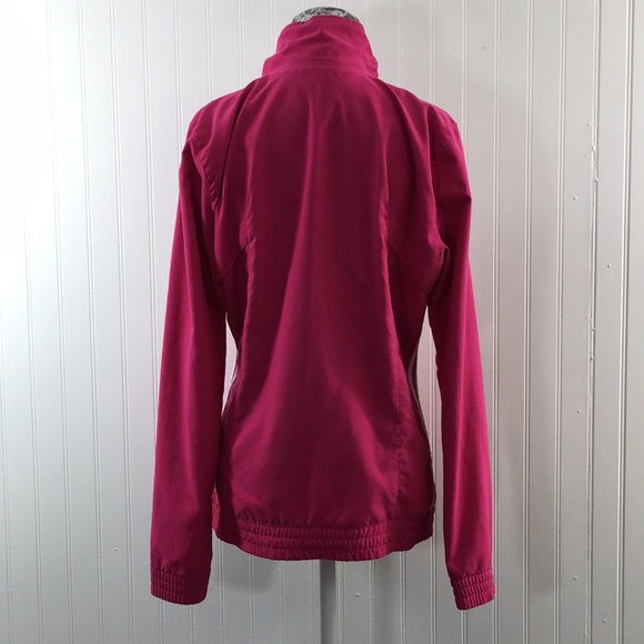 Adidas Pink Track Jacket Full Zip Jogging Training - Picture 4 of 11